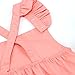 Puseky Infant Newborn Baby Girls Ruffle Romper Jumpsuit Sunsuit Bodysuit Outfits (0-3 Months, Pink)