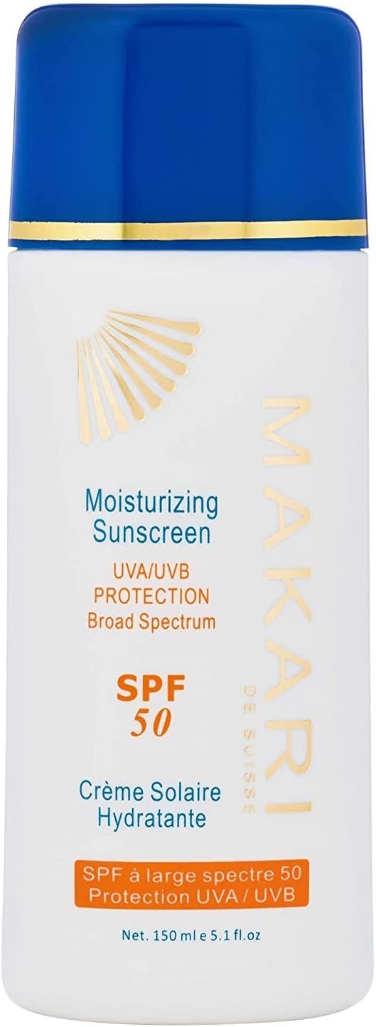 MAKARI Moisturizing Sunscreen Broad Spectrum SPF 50 5.1oz Face Body Lotion Dry