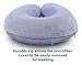 Crafty World Travel Neck Pillow Memory Foam Airplane Travel Accessories Essentials Comfortable Washable Cover Plane Neck Support Pillow for Neck Pain Relief Sleeping Purple ﻿
