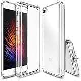 Xiaomi Mi 5 Case, Ringke [FUSION] Crystal Clear PC Back TPU Bumper [Drop Protection/Shock Absorption Technology][Attached Dust Cap] For Xaomi MI 5 - Clear