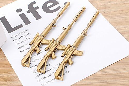 SimVie Gel Ink Rollerball Pens Pack of 3 Novelty Sniper Rifle Gun Shape Pens (3)