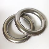 AIVOOF 2.4" Seamless O-Ring 2pk 304 Stainless Steel Heavy Duty Smooth 10x40mm view 3