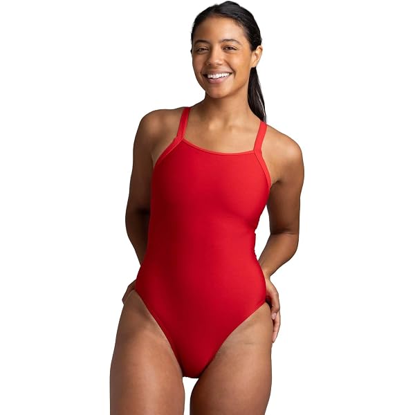 Adoretex Women's Guard Cross Back Bikini - Athletic Two Piece Swimsuit For Lifeguards, Red - View #4