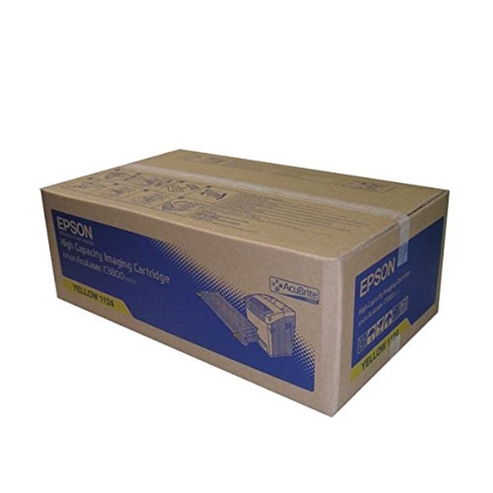 Epson C13S051124 S051124 laser toner cartridge - high capacity - 1 x yellow - C3800 C3800N C3800DN C3800DTN