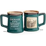 1 X Western Courage Message Mug 18oz Coffee Tea Mug-Gift John Wayne