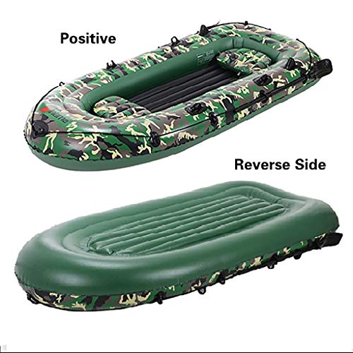 LDDLDG Faltkajak Erwachsene Gummi-Boot mit -Doppelte Schlauchboot Lifeboat Kajak Ruderboote Angeln Ventil (Color : Dark… – Bild 5