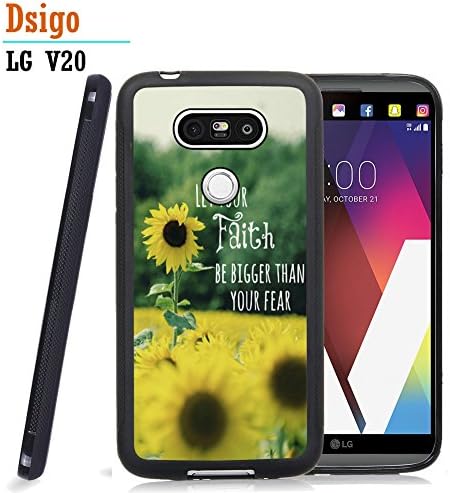 LG V20 Case TPU Black Full Cover Protective for LG V20 (2016) - Sunflower Garden