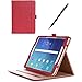 ProCase Galaxy Tab S3 9.7 Case, Stand Folio Case Cover for Galaxy Tab S3 Tablet (9.7 Inch, SM-T820 T825 T827), with Multiple Viewing Angles, Document Card Pocket -Red
