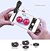 3 in 1 Premium HD Cell Phone Camera Lens Kits With 198° Fisheye Lens & 0.6X Super Wide Angle Lens & 10X Macro Lens Universal for iPhone 7 6 / 6s plus SE Samsung HTC Google Huawei LG.Ipad(G&C)