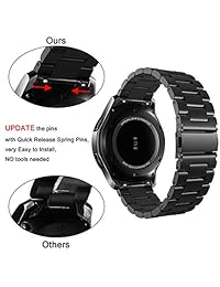 V MORO   Correa compatible con Samsung Galaxy Watch 1.811 in correas Gear S3 Band con protector de pantalla para Samsung Galaxy Watch 1.811 in Gear S3 Smartwatch
