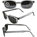 The Original X-KD's Biker Shades By PCSUN 20% Larger Clear Frames Silver Mirror Lenses