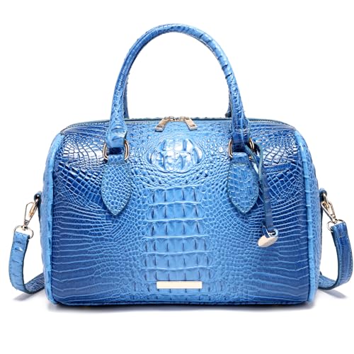 Makcr Joacbv Top-Handle Crocodile Purses For Women Crossbody Leather Bags Trendy Large Capacity Tote with Shoulder Strap