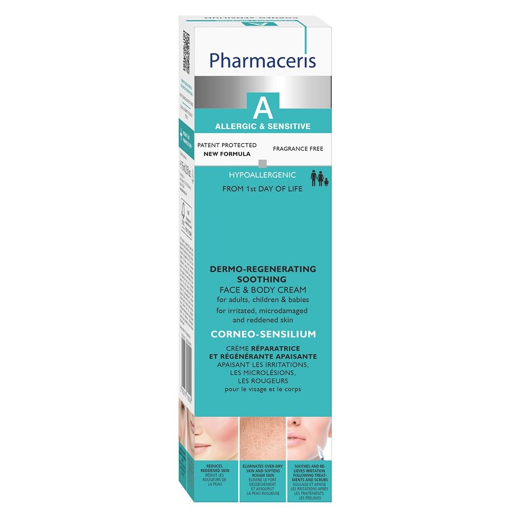 Pharmaceris A Corneo-Sensilium, Repair Cream, Soothing Cream for Allergic and Sensitive Skin, Reduces Redness, Soothes Irritations - 75 ml
