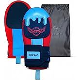 Errav Baseball Sliding Mitt Youth & Adult | Neoprene Hand Guard with Wrist Protection | Sliding Gloves for Baseball Softball | Elastic Compression Strap for Left or Right Hand (Blue&Red)