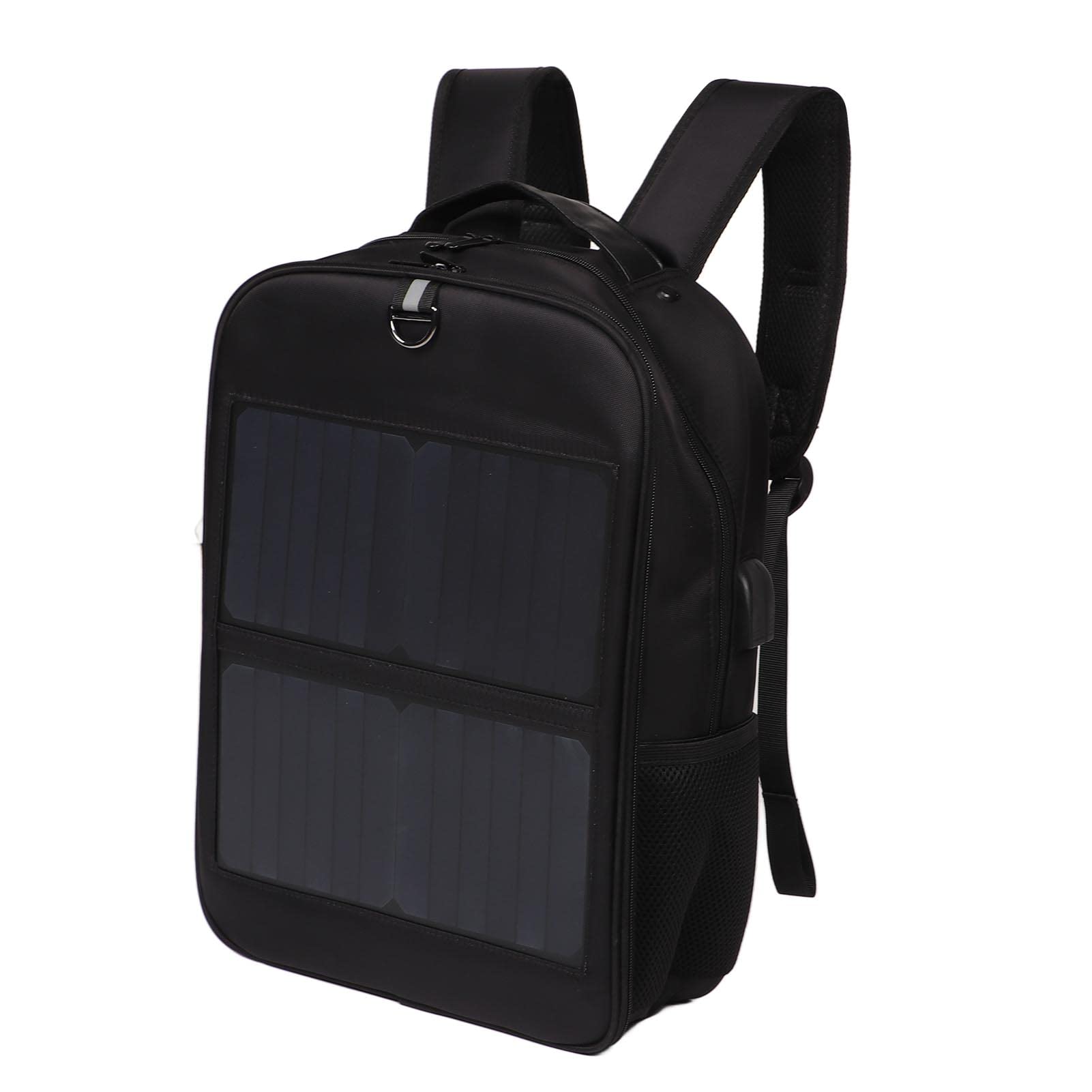 Goshyda Solar Backpack, Ergonomic Waterproof Solar Panel Backpack with USB Charging Port, Multiple Internal Compartments, High Conversion Rate for Charging Smartphones Laptop