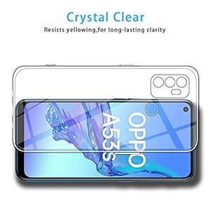 ELYCO Cover per Oppo A53s, Anti-Caduta TPU Silicone Caso, Trasparente Protettiva Case Assorbimento degli Urti, Custodia… - immagine 6