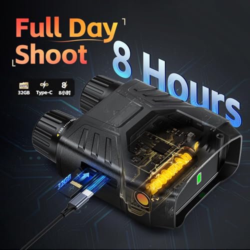 LBOYLOVE® Night Vision Goggles, Digital Infrared Night Vision Binoculars for Day and Night with 4K Video, 36MP Photo & 3" HD Screen, Suitable for Hunting, Camping & Security, Gift for Men Husband Dad