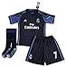 2015-2016 Ronaldo #7 Kids/Youth Real Madrid Champions League Away Jersey (Jersey + Shorts + Socks) (Ages 9-10)