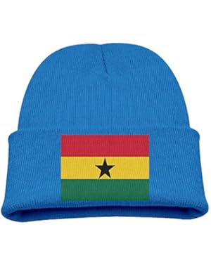 Ghana Flag Kid's Hats Winter Funny Soft Knit Beanie Cap children Unisex