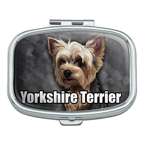 Yorkshire Terrier Yorkie Dog Pet Rectangle Pill Case Trinket Gift Box