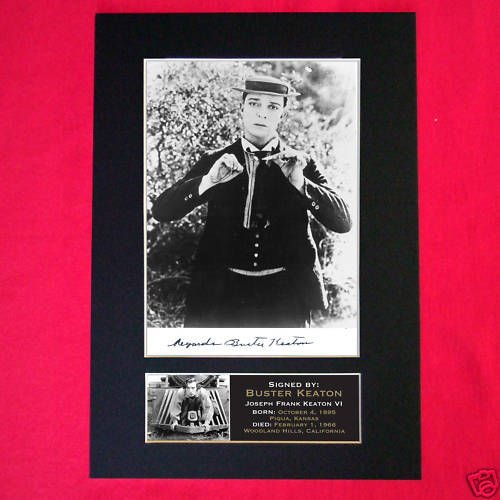 BUSTER KEATON Signed Autograph Mounted Photo PRINT Amazon.co.uk