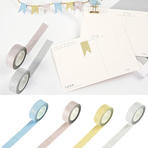 image for cyclamen9 Glitter Washi Tape Masking Tape Decorative Sticker Paper Adh