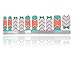 HIGH'S EXTRE ADHESION 20pcs Nail Art Transfer Decals Sticker Pattern Series The Cocktail Collection Manicure DIY Nail Polish Strips Wraps for Wedding,Party,Shopping,Travelling (Tribal)
