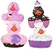 WAYPOR Valentine’s Day 12 Sweet Treat Cupcake Ice Cream Rubber Duckies, Super Cute Fun Novelty Ducks, Assorted Colors & Design, Perfect for Valentine’s Day or Any Holiday Decorations, (12 Pack)