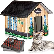 PETYELLA Outdoor Cat House Feral Cat Shelter (Heated) - Easy to Assemble - Cat Houses for Outdoor Cats