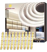 EMITEVER COB LED Strip Lights Neutral White, 4000K Tape Light Premium High Density, 24V, 300+Lume...