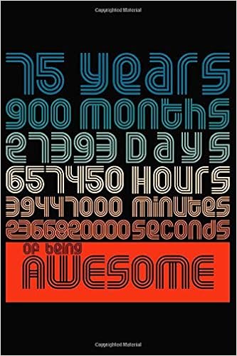 Amazon Com 75 Years Vintage Notebook 75 Years 900 Months Days Lined Notebook Journal To Offer As 75th Birthday Gift Idea For Mens Anniversary With A Retro Vintage Look 9798605242413 Birthday Gifts Years Months Books