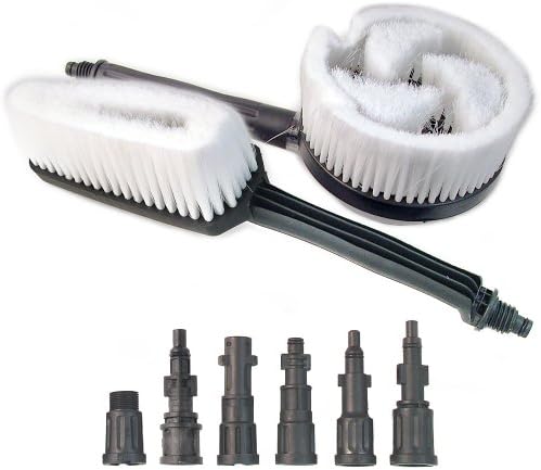 Powerwasher 80008 Universal Pressure Washer Dual Brush Kit, Fits most Electric and Gas Pressure Washers