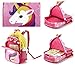 THE Crafts Reversible Sequin School Backpack Lightweight Little Kid Book Bag with Lunch Bag Set for Preschool Kindergarten Elementary(15