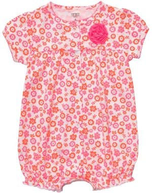 Carters Yellow Rosette Floral Creeper (NB-24M)
