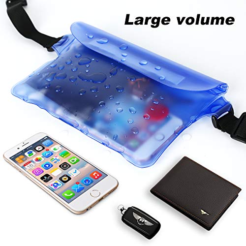 Yigou Waterproof Pouch Bag 2 Pack with Wist Strap Universal Dry Bag Case Prefect to Keep Your Phone Dry and Safe Idear for Boating Swimming Snorkeling Kayaking Beach Water Parks Fishing - Thumbnail 3