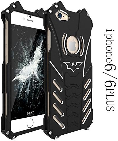 R-JUST,Batman Series Case Heavy Dust Metal Armor Anodized Aluminum Cover For iPhone 6plus/6s plus