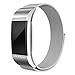 SWEES Metal Bands Compatible Fitbit Charge 2, Milanese Stainless Steel Metal Magnetic with Diamond Dressy Design Replacement Wristband Small (5.5