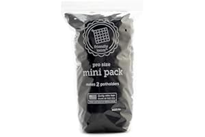 Harrisville Designs Friendly Loom | 10” PRO-Sized Black Potholder Weaving Loops | Craft 2 Cotton Potholders