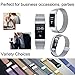 GEAK Fitbit Charge 2 Bands Metal,Milanese Loop Stainless Steel Replacement Accessories Magnetic Metal Large Bands for Fitbit Charge2,Silver