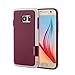 CLONG Galaxy S7 Case, Ultra Impact 3 Color Shockproof Bumper Shock-Absorption Anti-Scratch Protective Case Flexible Durable Slim Hybrid TPU & PC Cover for Samsung Galaxy S7 S VII G930 GS7(Wine Red)