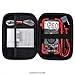 USA GEAR Multimeter Case - Voltage Tester Case Compatible with Astro AI Multi Meter, Klein Tools Multimeter Tester, Fluke Multimeter, and More Electrical Tester - Water & Scratch Resistant (Black)