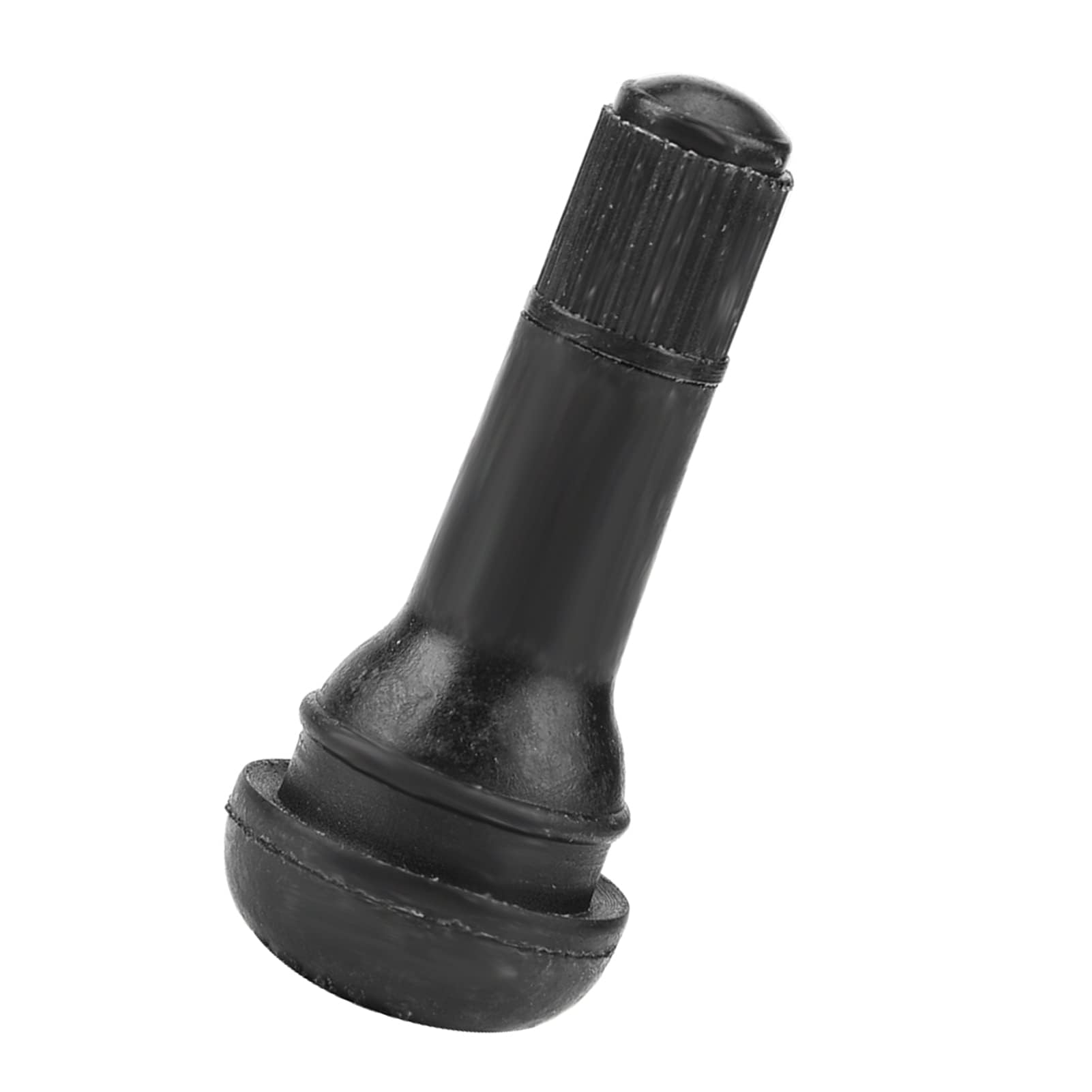 Tyre Valve Stems TR413, 100 Pieces, Rubber Snap-in, Universal for Car and Motorcycle, Black, 1.9x4.5cm