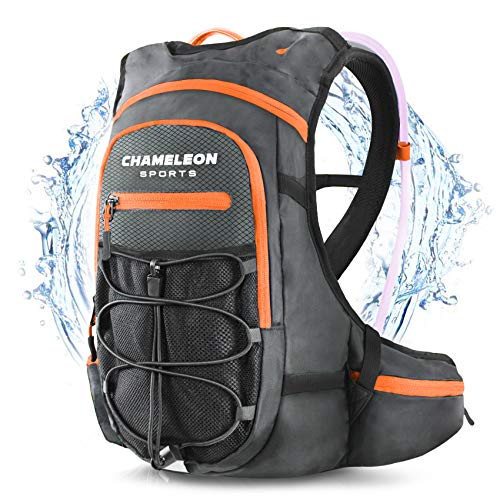 Chameleon Hydration Backpack Pack â€“ Perfect Camel Bag for Running, Cycling and Hiking â€“ 2L Water Bladder Included