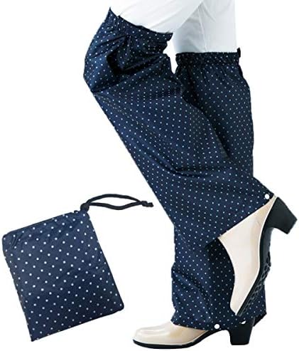 Rain Leg Cover, Rain Gear, Women’s, Stylish, Bicycle, Motorbike, Portable Rain Repellent, Polka Dot, Navy, Drawstring Cloth, Water Splashguard Storage Pouch, Portable, Lightweight, Compact, Rainy Season, Rain Wear, Rain Gear, Rain Gear, For Commuting to Work or School, Outdoor Festivals, Travel, Rainproof, Rain Protection, Rain Protection