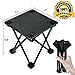 aingycy Folding Portable Camping Stool Mini Lightweight Sturdy Collapsible Chair for Camping, Fishing, Hiking, Fishing, Travel, Beach, Picnic with Portable Bag (Black-Medium)