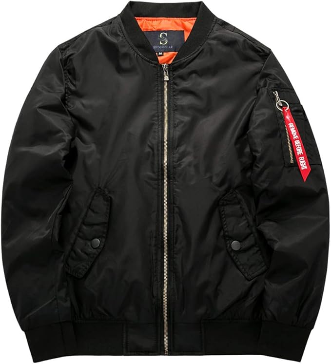 Amazon Ma 1 エムエーワンジャケット Ma 1 薄手 メンズ ミリタリフライト ジャケット ブラック Xl コート ジャケット 通販