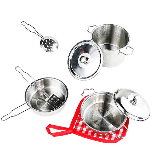 Kinderküche Zubehör Spielküche Kinder Küche Zubehör So Tun Als Ob Spielzeug Utensilien Kochgeschirr Töpfe Pfannen Set… – Bild 8