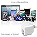 AMEMO 12W 2.4A Dual USB Port Wall Charger Adapter with Foldable Plug for Smartphones, White