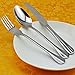 VANRA 3-Piece Flatware Set Silver 18/10 Stainless Steel Tableware Set Silver Cutlery Set Silverware Dinner Utensils for Adults (Fork Spoon Knife)