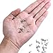 BESTTOYHOME 500 Pieces Mini Small Paper Fasteners Brass Plated Scrapbooking Brads Round Metal Brads with Storage Box for Crafts Making DIY, Gold and Silver